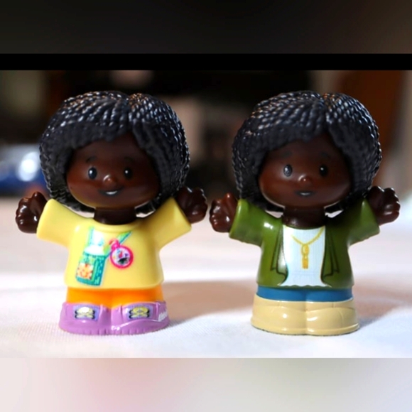 Fisher-Price Other - Fisher Price Little People 2 Figure lot / Hiker & Coach African American Mom's